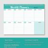 Simple Weekly Planner: Spiral-Bound Sticky Note Pad for Daily Planning