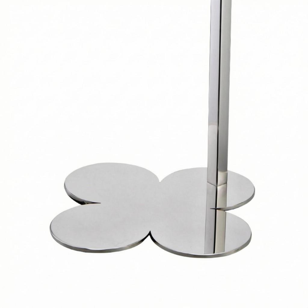 Metal Freestanding Handbag Rack with Clover Base Long-Lasting Adjustable