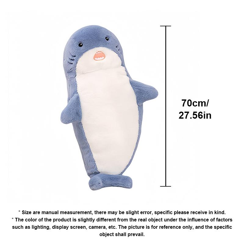 Non-Toxic 70Cm Funny Joy Cute Shark Seal Plush Toy Soft Stuffed Animal Reading Pillow For Birthday Cushion Doll Christmas Gift For Kids