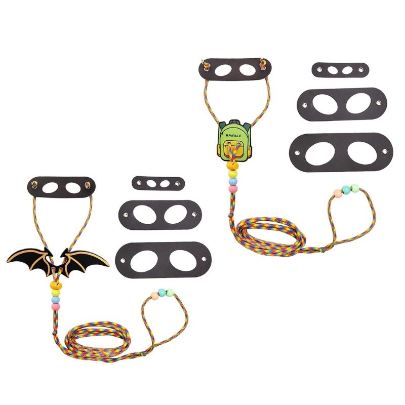 EscapeProof Adjustable Lizards Leash for Safe Outdoor Walking Comfortable Harness with Wing/Backpack Design for Reptiles