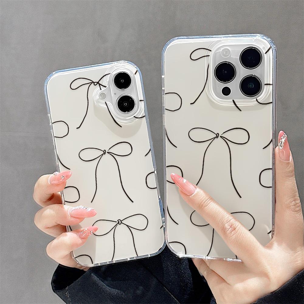 Painted Phone Case for iPhone 12 13 15 16 iPhone 16 12 13 14 15 Pro  14 15 16 Pro Max Coverage Shockproof Anti-Fingerprint Fresh Style Protective Case