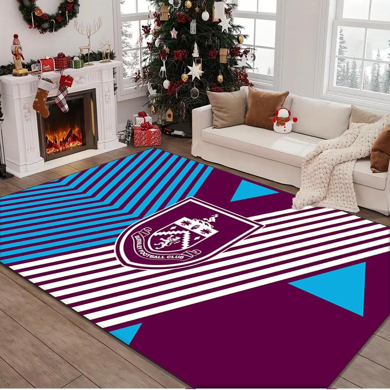1PC rug Burnley Football Club Carpet, Chair Rug,Area Rug for Office Bedroom living rooms bedroom, Doormat decor Christmas fan gifts