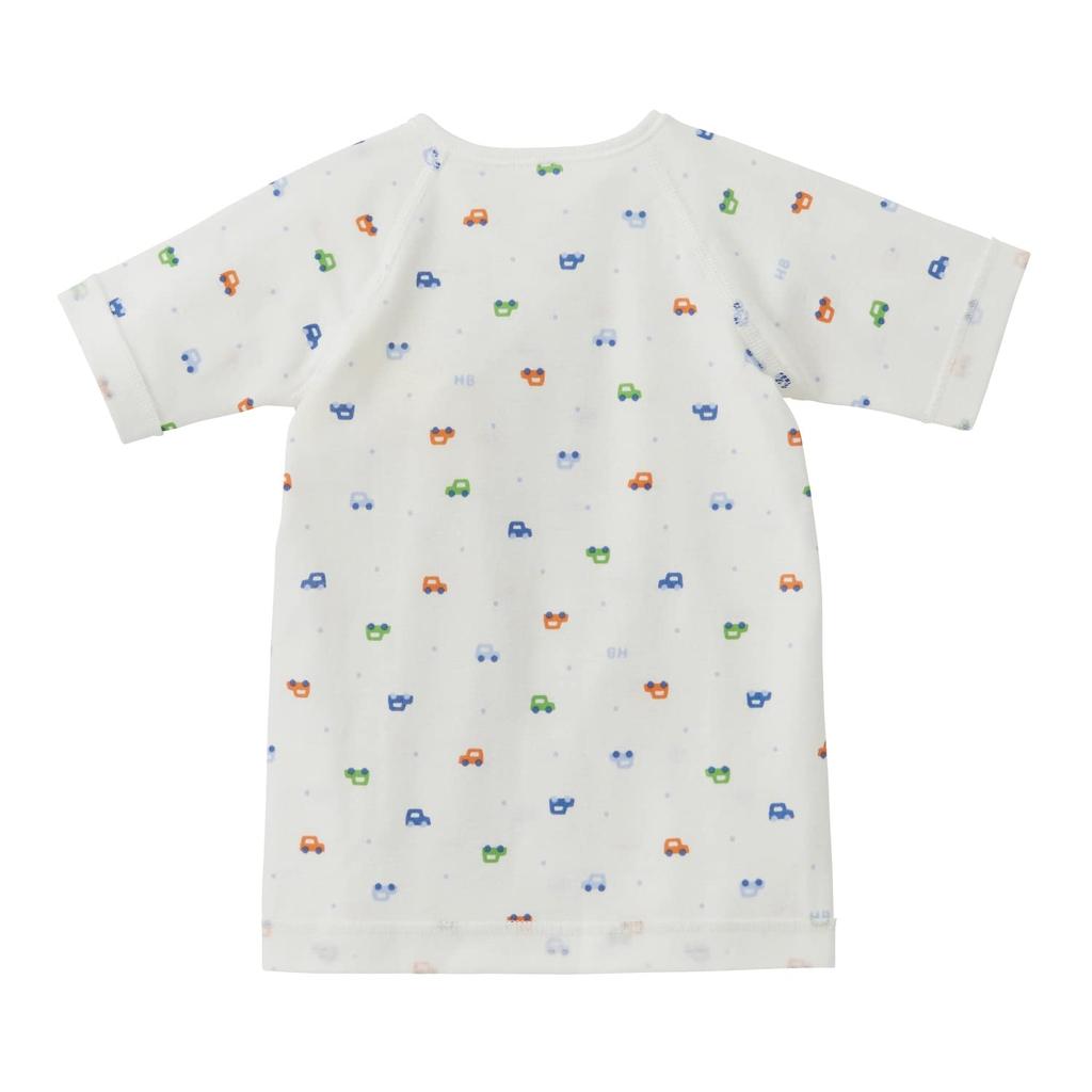 Miki House Hot Biscuits Short Boys and Baby Undershirt, Girls, Newborn, Clothes, Blue, 60cm, 70-2116-492