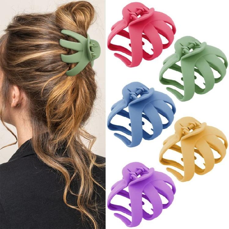 Creative Matte Claw Hair Clip Practical Plastic Hairpieces Easy Hairstyling Long Hair Decoration Suitable For Women