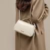 Dámská Crossbody Taška z Pravé Kůže Malá Čtvercová Taška přes Rameno Denní Dojíždění Street Style