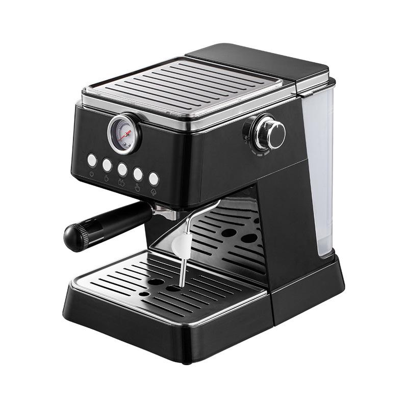 New Semi-Automatic Espresso Machine with Milk Frother & Pressure Gauge