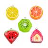 Mixed Style Resin Fruit Pendant Keychain - Kiwi, Watermelon, Lemon