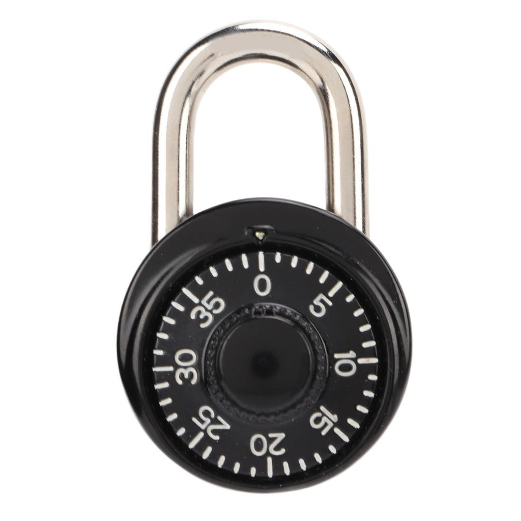 Dial Combination Lock Waterproof Heat Treatment Hardened Steel Security Padlock for Gym