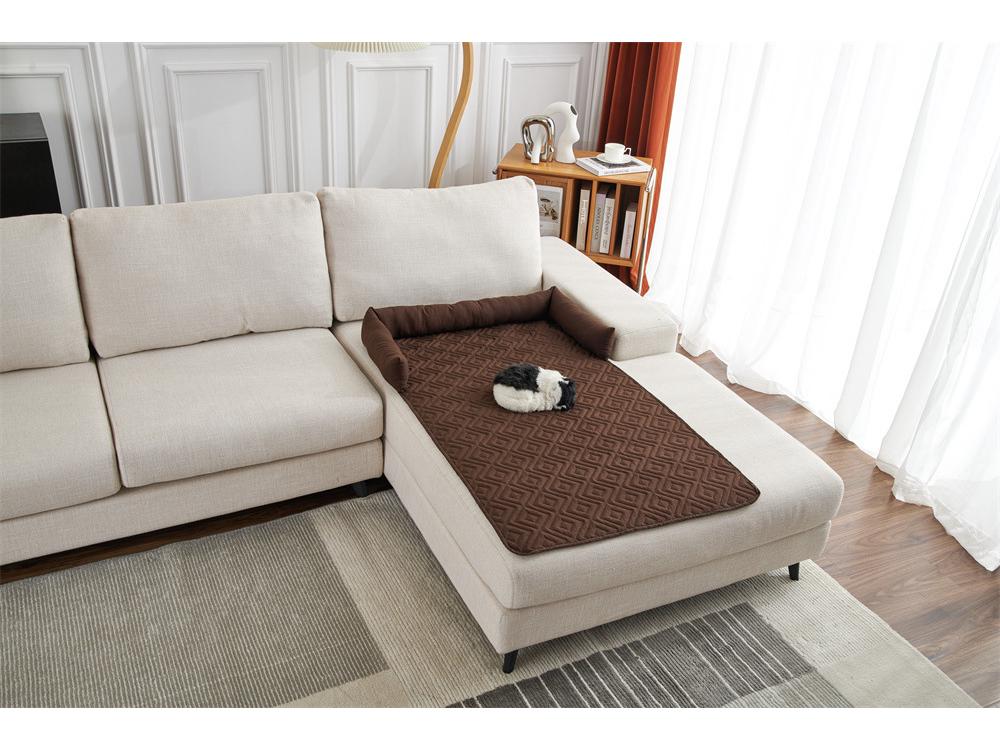 Waterproof and Moisture-Proof Pet Sofa Cushion with Pillow - Nesting Sleeping Pad for Pets