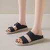 Sandals women's 2025 summer new soft leather versatile flat-soled women's shoes retro non-slip sandals round head two wearing sandals women