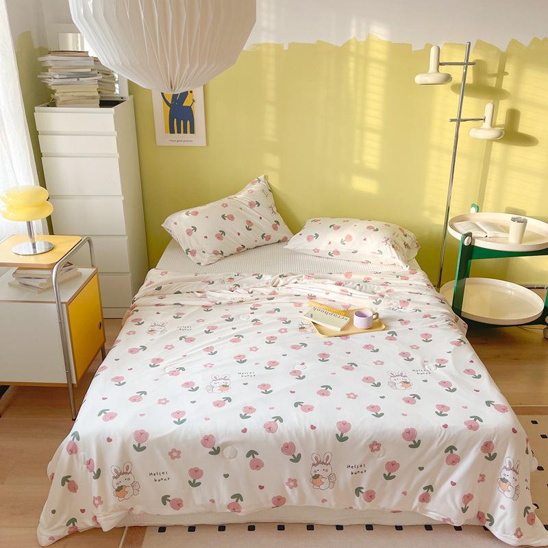 2025 Soft Milk Knit Cotton Soy Summer Cool Quilt