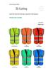 Reflective Multi-Pocket Safety Vest for Construction, Cycling, and Sanitation Workers
