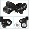 30X 60X Illuminated Jewelers Loupe Foldable Magnifier With LED Light For Gemstone Jewelry Coin Stamp Inspection Tool