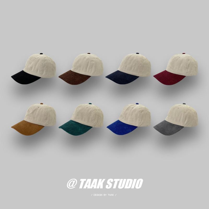Corduroy Unisex Baseball Cap Retro Style Adjustable Hat For Spring Gift Summer