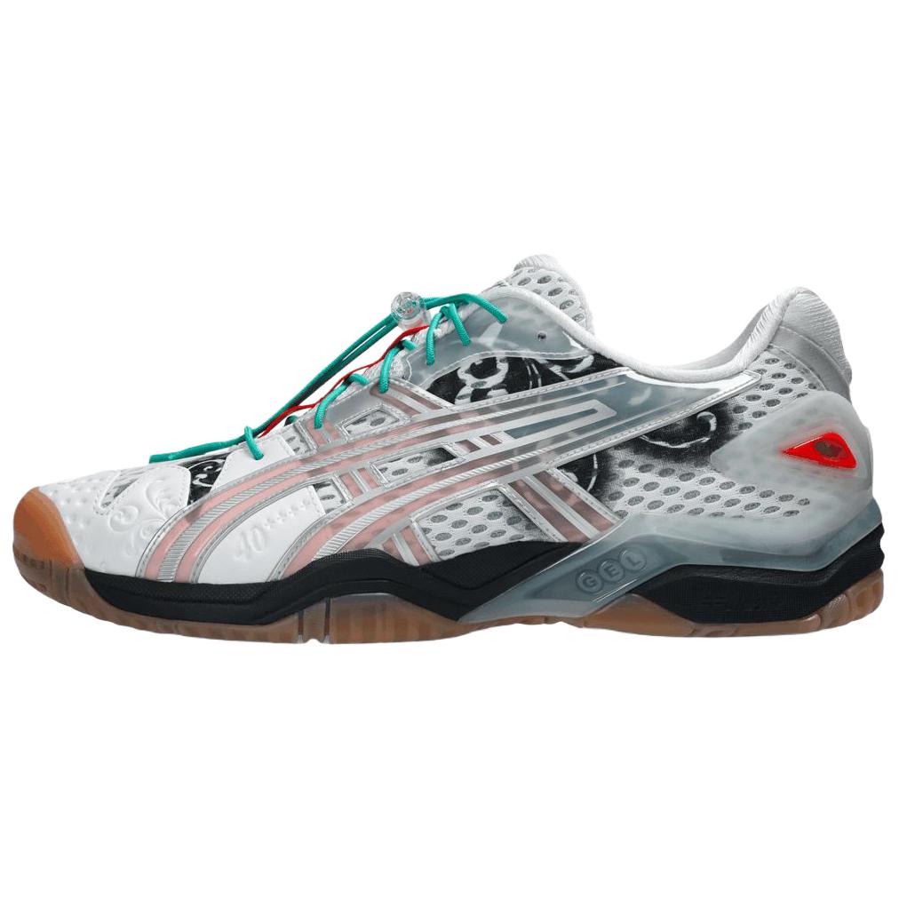 Little Tokyo Table Tennis x ASICS Gel Resolution 5 White Unisex Sneakers Red 1203B448-100