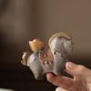 Lucky Horse Tea Pet Chinese Style Fortune Tang Horse Ornament Reusable Tea Tray Accessory Fine Tea Play for Tea Table