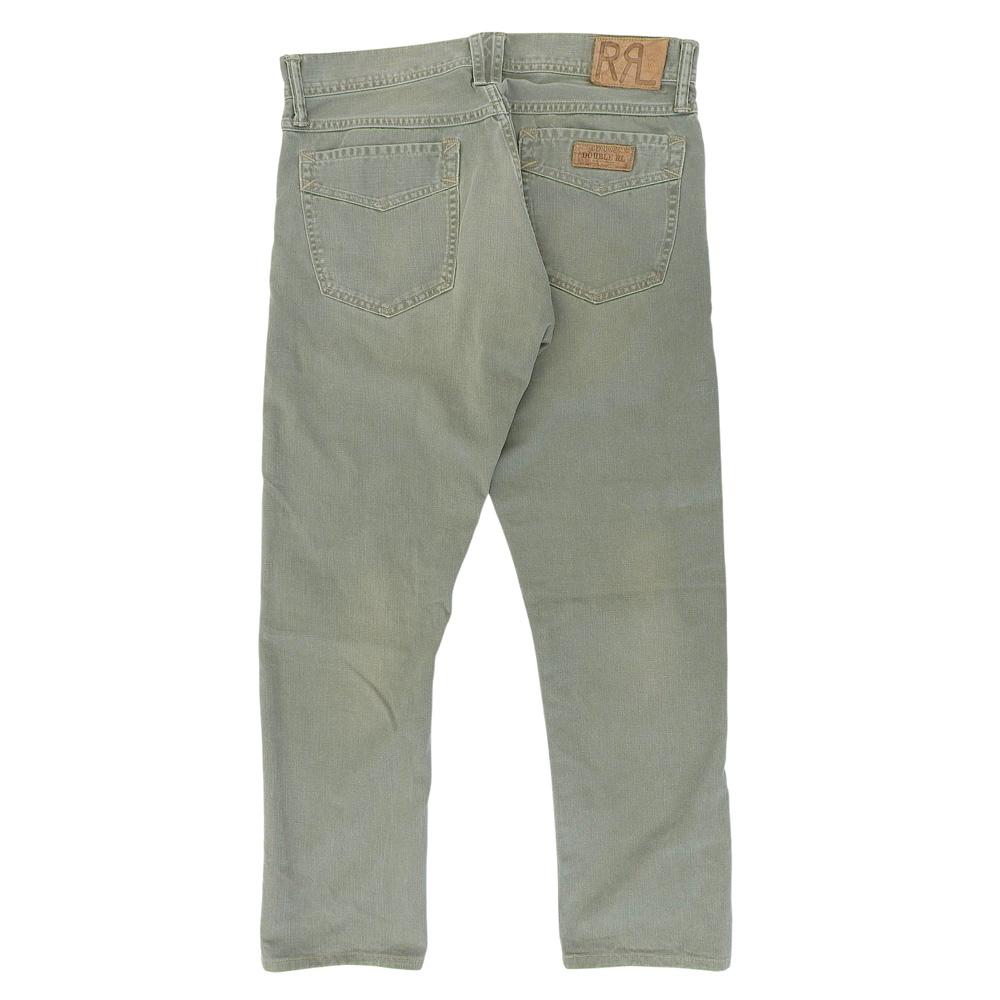 RRL Men's Button Fly Chino Pants, Khaki, Cotton, Size 32x32 Bottoms 32x32 khakiUsed