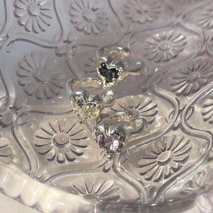 [ Persy ] HEART IN SILVER EAR CUFF
