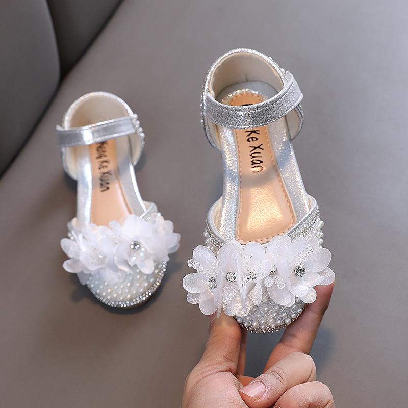 Spring-autumn new style ladylike baby girl girls' princess rhinestone flat shoes, leather shoes, dance performance shoes