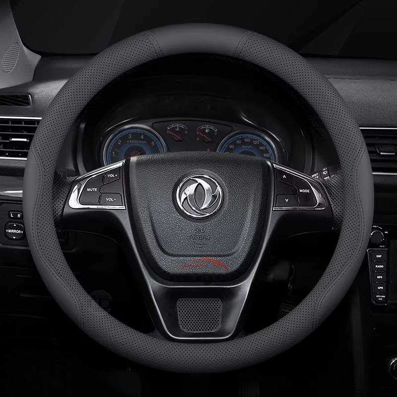 Leather Car Steering Wheel Cover for Dongfeng T5 Evo 580 Shine Max Rich 6 E70 IX5 AX7 Accessories Dongfeng Joyear X3 X5 SX6