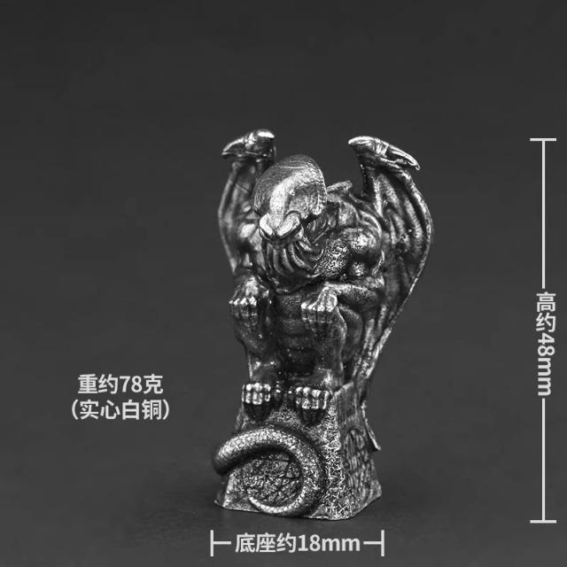 Alloy Metal Monster Soldier Miniature Paintable Tabletop Game Piece Car Interior Decor Collectible Gift for Men