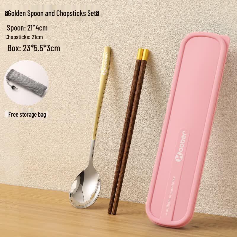 316 Stainless Steel Portable Chopsticks & Spoon Set