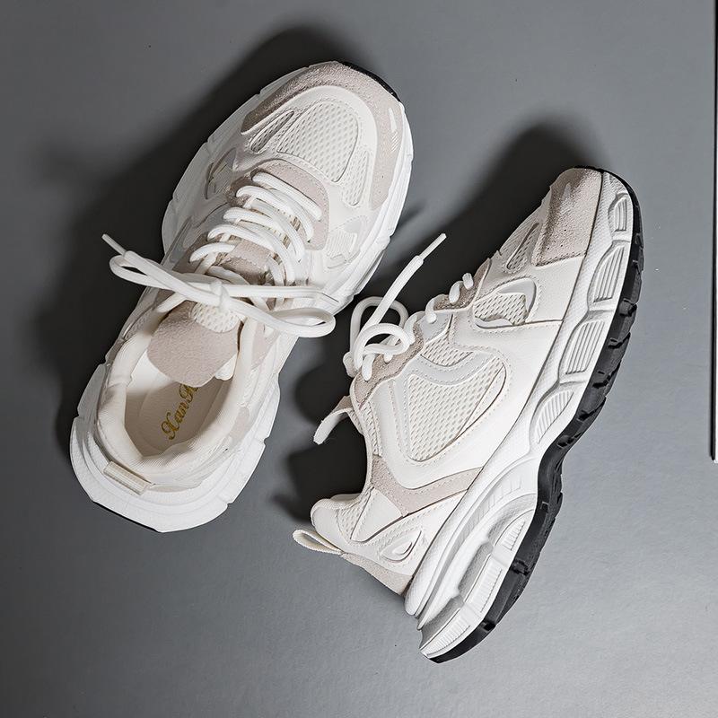 Plateau Dad Schuhe Damen 2025 neu Mesh erhöhte Plattform lässige Sportschuhe vielseitige Retro Damen Schuhe 1103