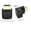 HDMI Male to Female 90° Wall-Mount TV Elbow Adapter