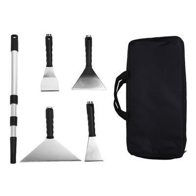 Drywall Skimming Blade Set Telescopic Rod Stainless Steel Paint Scraper Putty Blade Set