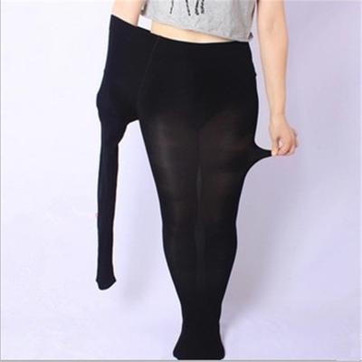 Calze da donna di grandi dimensioni Leggings neri super elastici Calze morbide alla moda Pantaloni calzini lunghi