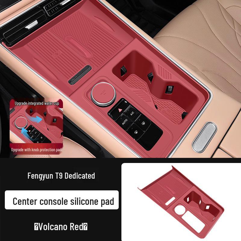 Silicone Anti-slip Mat for Chery Fengyun T9 Console & Cup Holder