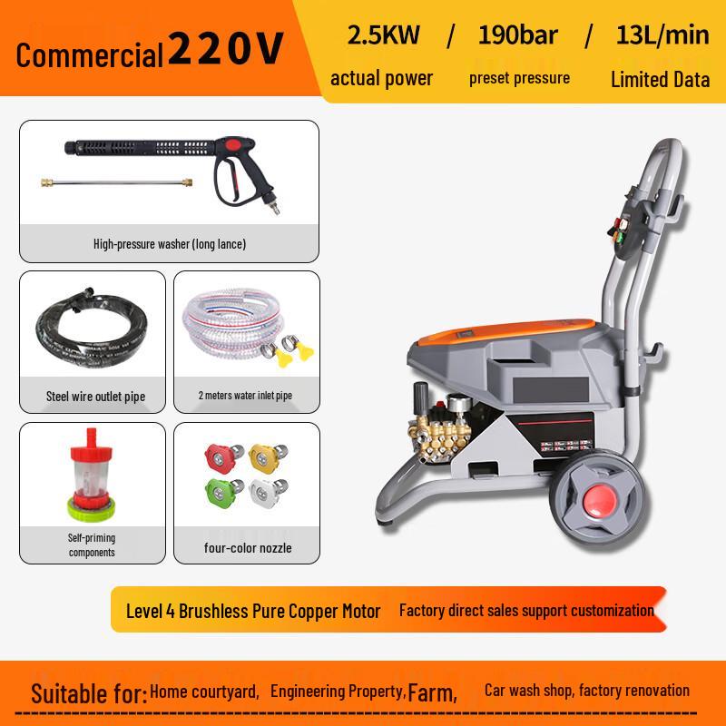 Electric High Pressure Car Washer CN plug (adapter included)