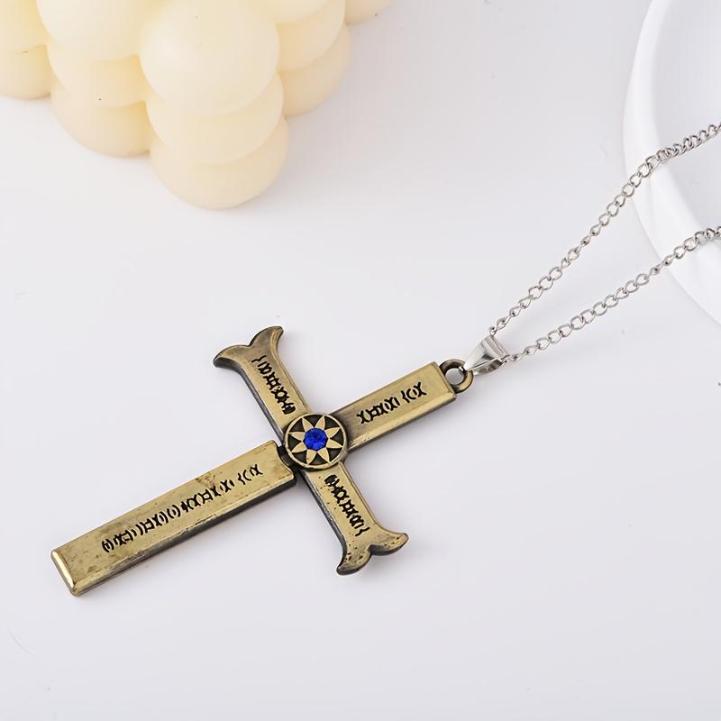 

Dracula Inspired Cross Keychain Zinc Alloy Fashionable Men s Cosplay Accessory