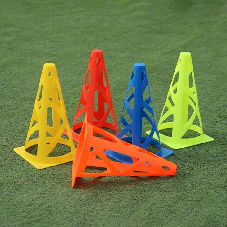 10Pcs 23cm Football Traffic Marker Cones Set for Basketball, Indoor Outdoor Game