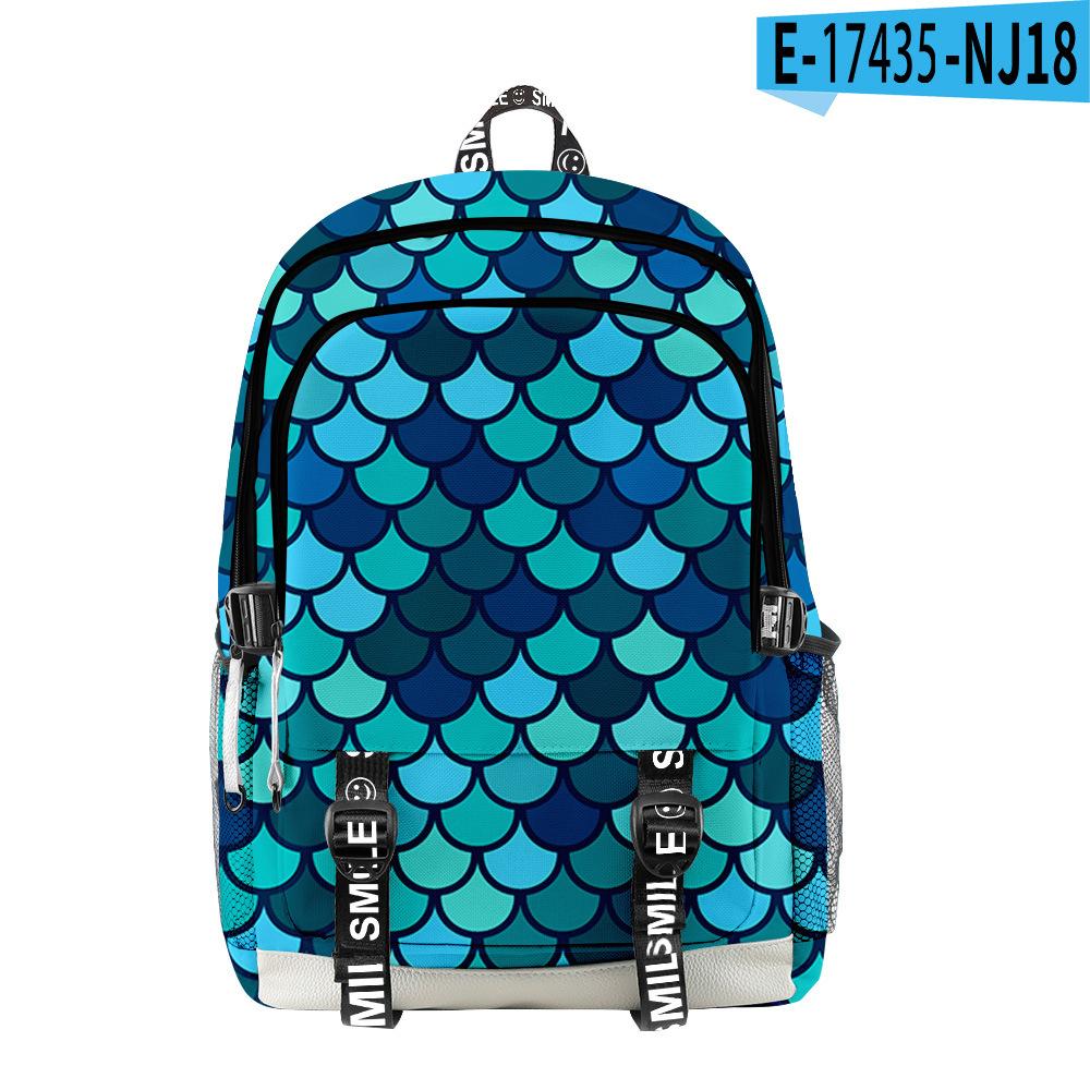 Popular Novelty Cool Scale Squama Student School Bags Unisex 3D Print Oxford Waterproof Notebook Multifunction Travel Backpacks