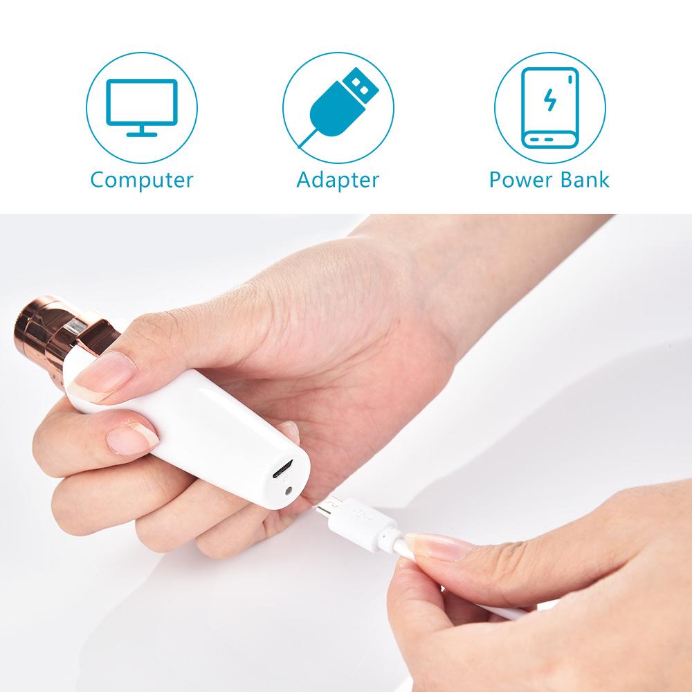 Cross-border USB Rechargeable Women's Eyebrow & Lipstick Hair Removal Shaver