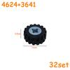 Technical Tire Wheel Car Truck Wheels Hub Block Bricks MOC Motorcycle Tyre  Rim Brick Playset 56145 44309 86652 32019 15038 23798