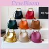 Street Style Bucket Bag For Women Pu Material With Magnetic Closure And Inner Pockets