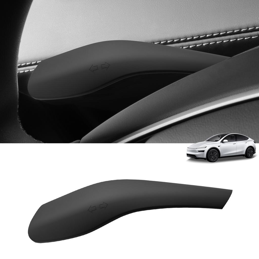 Smabee for Tesla Model Y L 2026+/ Model Y Juniper 2025+/ Model 3 Highland 2024+ Turn Signal Stalk Protector Cover Silicone Black