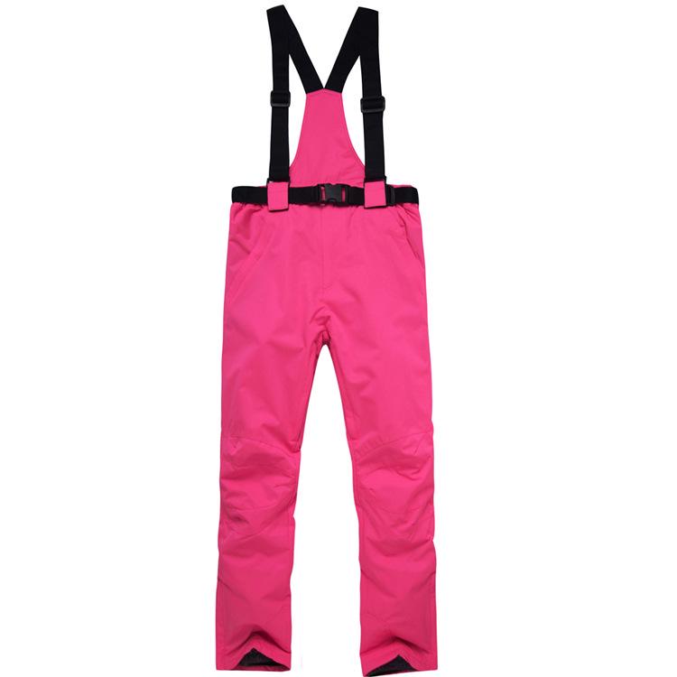 Unisex Winter Ski Bibs: Warm, Thickened Cotton Pants for Outdoor Couples