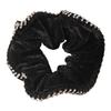 Velvet Hair Tie with Rhinestones - Non-Fading, Diamond-Studded Korean Scrunchie Hair Accessory