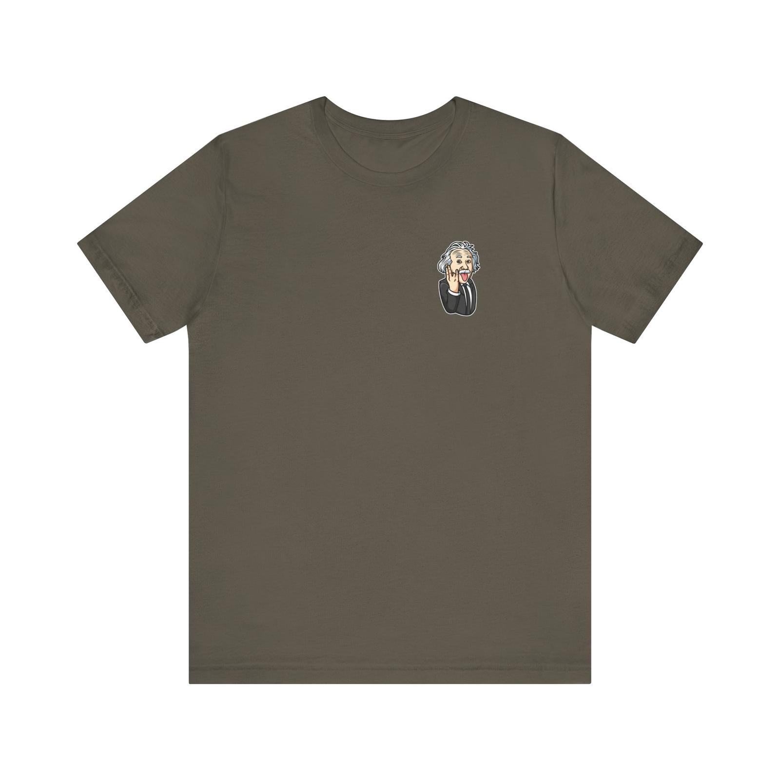 Funny Einstein Rosen Bridge T-Shirt-Printed front and back S разноцветный