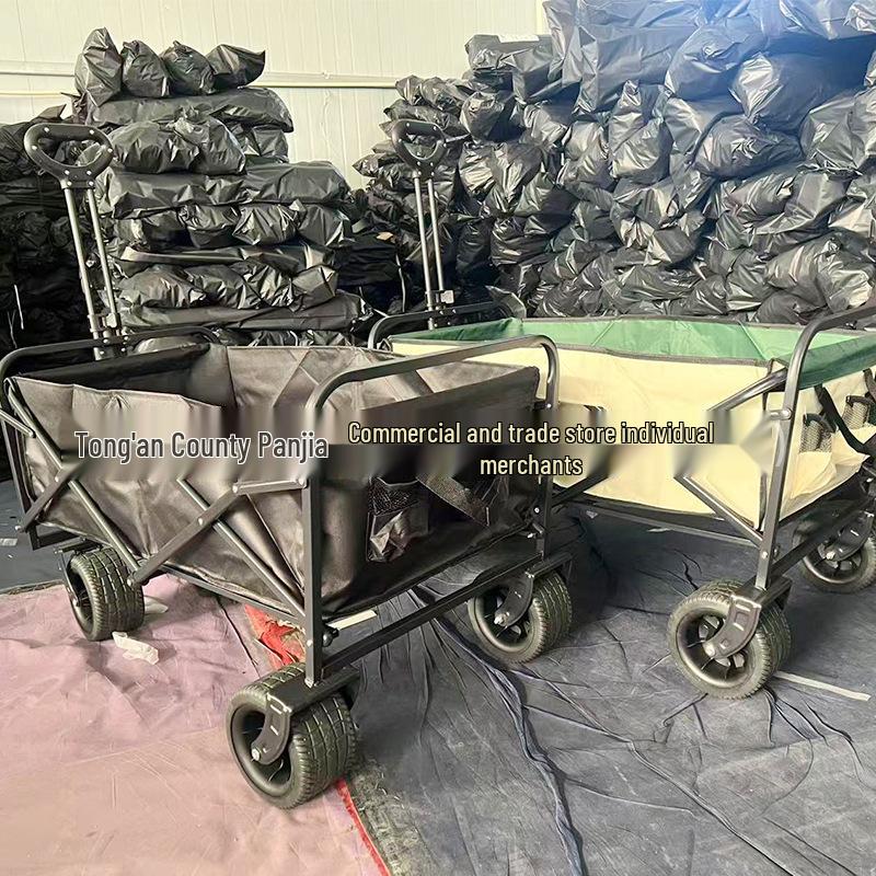 Folding Portable Outdoor Cart for Camping, Picnics, and Grocery Shopping