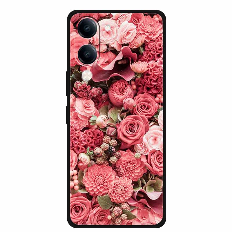 For Vivo iQOO Z10 Lite Case Silicone Black TPU Funda Back Cover for iQOO Z10 Lite 5G I2409 Soft Case Animal Coque IQOOZ10 Lite