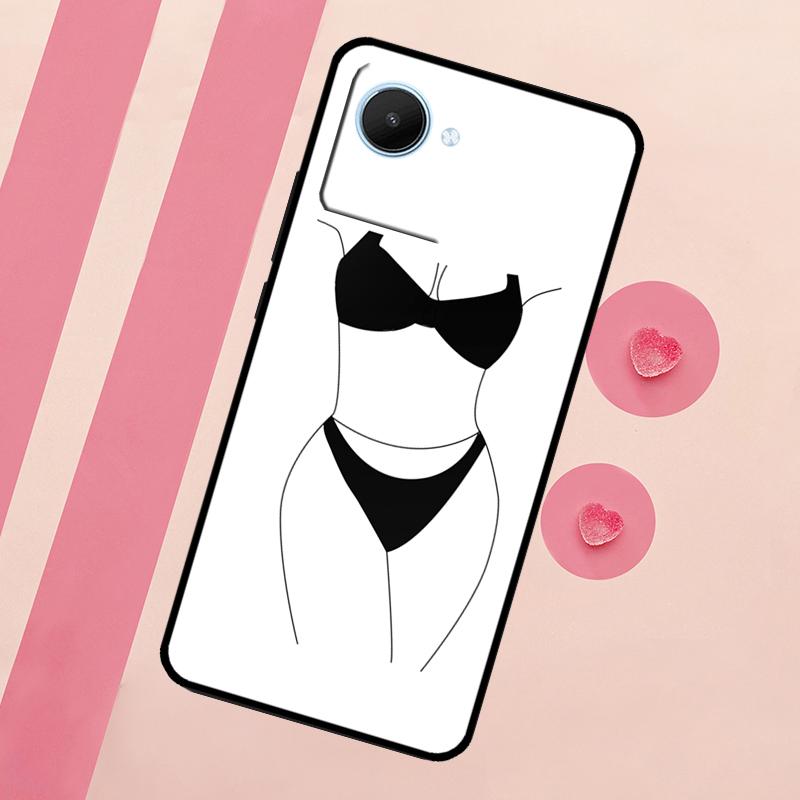 Woman Body Line Art For Realme C71 C55 C53 C67 C75 C61 C33 C63 C51 C65 10 11 12 13 14 15 Pro Plus GT7 Pro Case