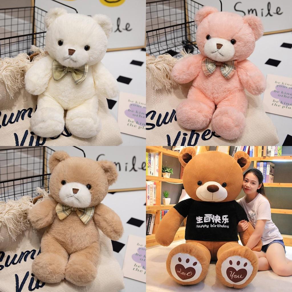 Bear Teddy Plush Toy Soft Fill Doll Cute Room Decoration Valentine Day Gift