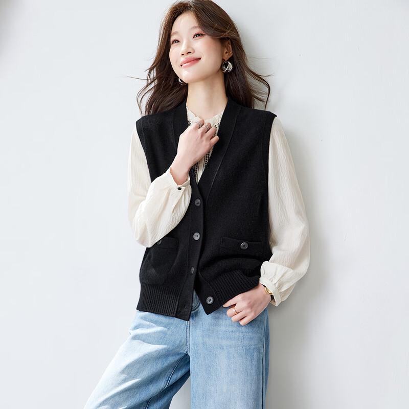 Women's 100% Cashmere Knitted Vest