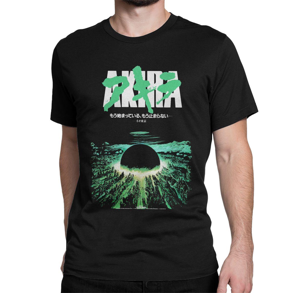 

Summer Hot Selling Fashion Retro Anime Akira Battle Pure Cotton Tshirt Fitness Hiphop Street Round Neck Tshirt Large Size S разноцветный