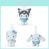 Entzückendes japanisches Stil Sanrio Blaues Fantasy-Engel-Mädchen Kuromi Cinnamoroll Kt Plüschtier Weich