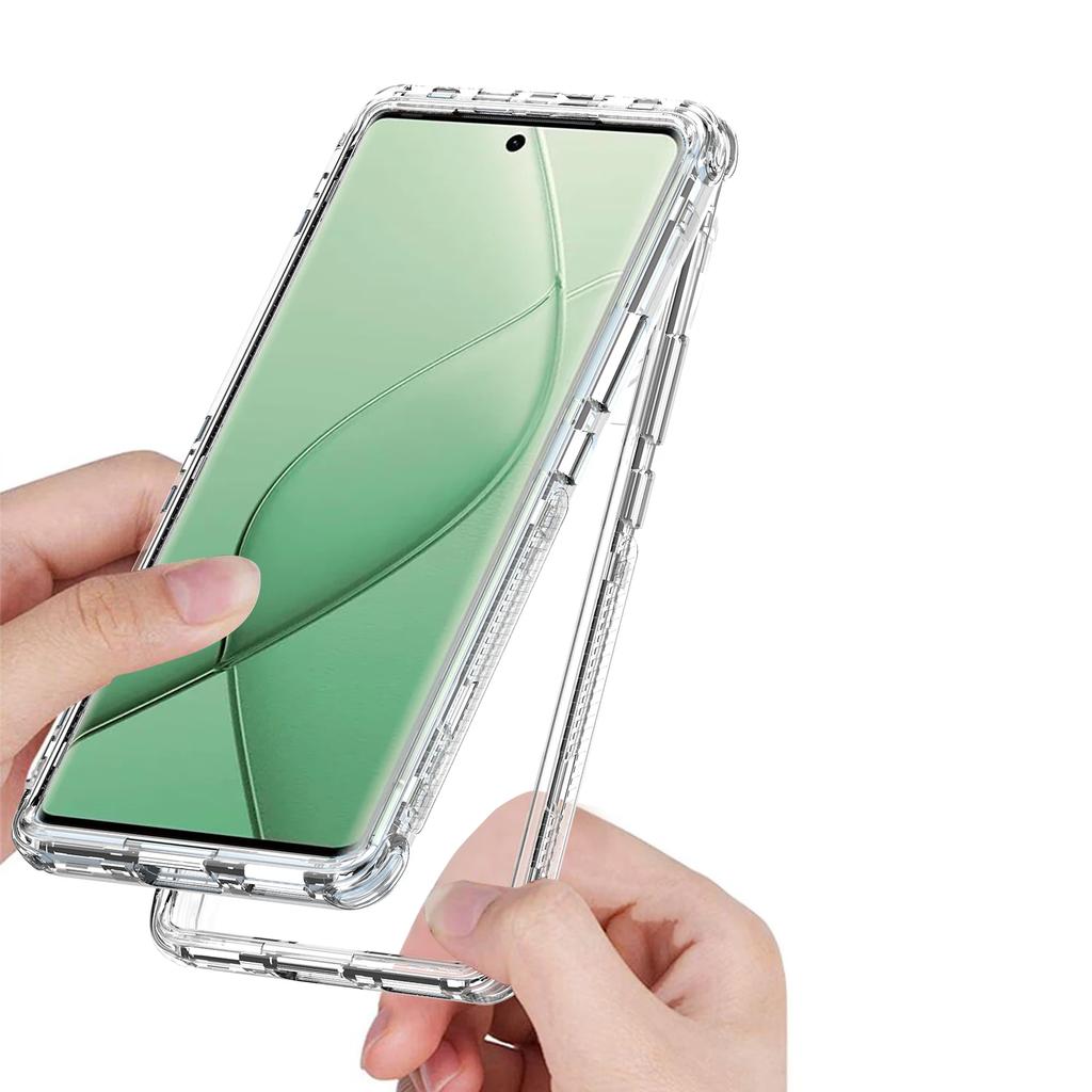 3 In 1 Hybrid Armor Shockproof Phone Case For Tecno Spark 20 Pro Plus KJ7 Hard Plastic Frame Transparent TPU Back Cover Fundas